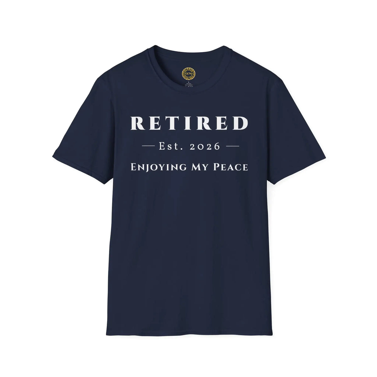 Retired 2026 Enjoying My Peace T-Shirt | Retired 2026 T-Shirt for Women and Men | Soft Ring Spun Cotton Tee | Matching Set T Shirt and Hat