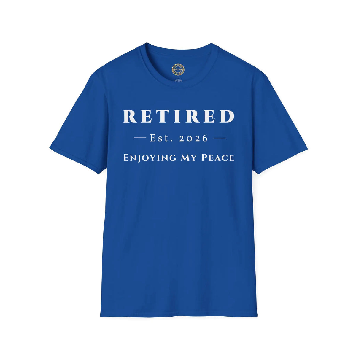 Retired 2026 Enjoying My Peace T-Shirt | Retired 2026 T-Shirt for Women and Men | Soft Ring Spun Cotton Tee | Matching Set T Shirt and Hat